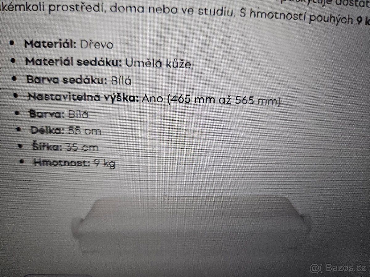 Dřevěná stolička ke klavíru Pianonova - 5