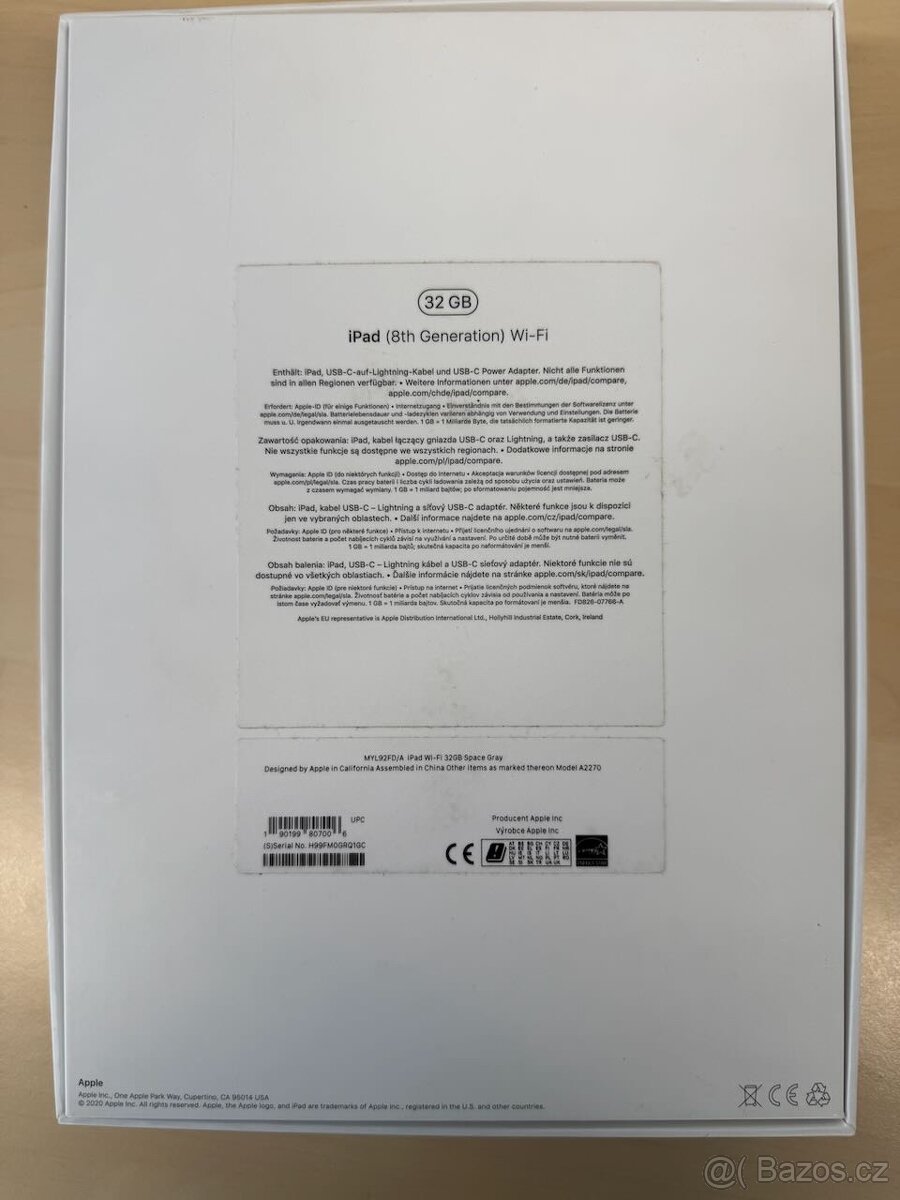 Apple iPad 8gen 32GB WIFI - 5