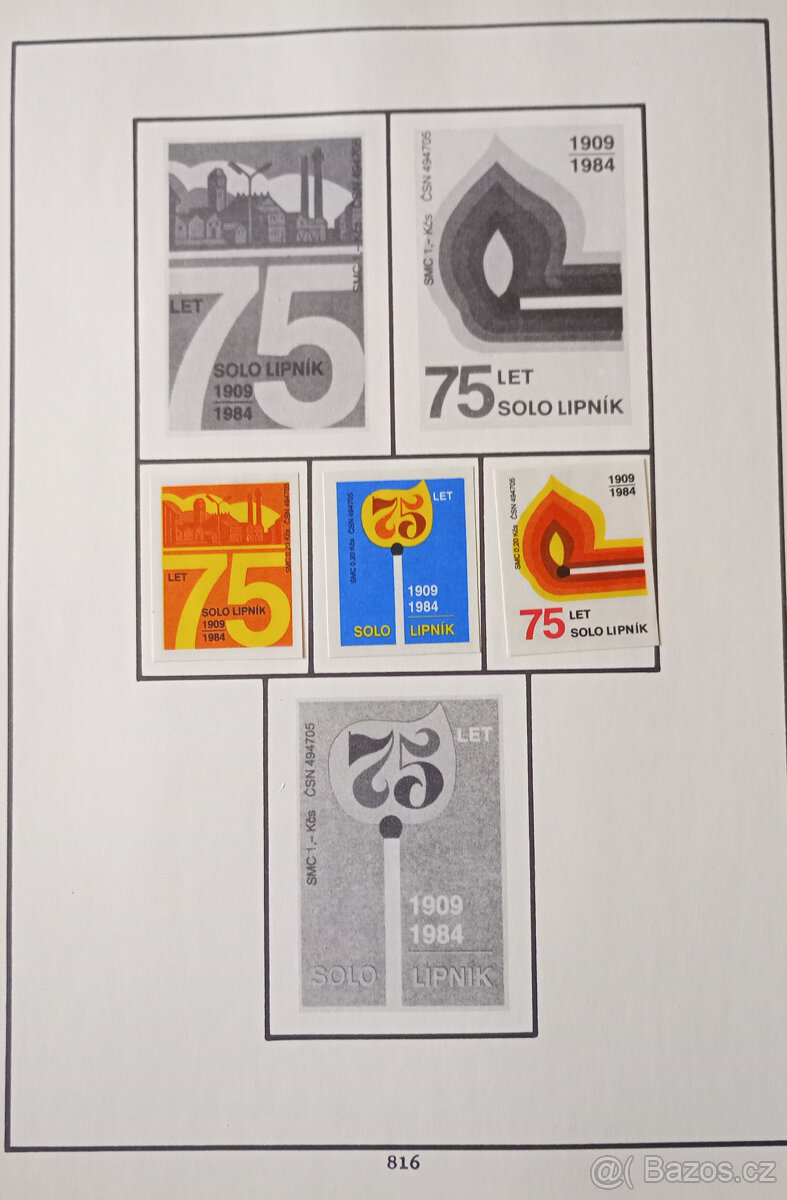 Album zápalkových nálepek 1980–1988 – 143 ks, pěkný stav - 5