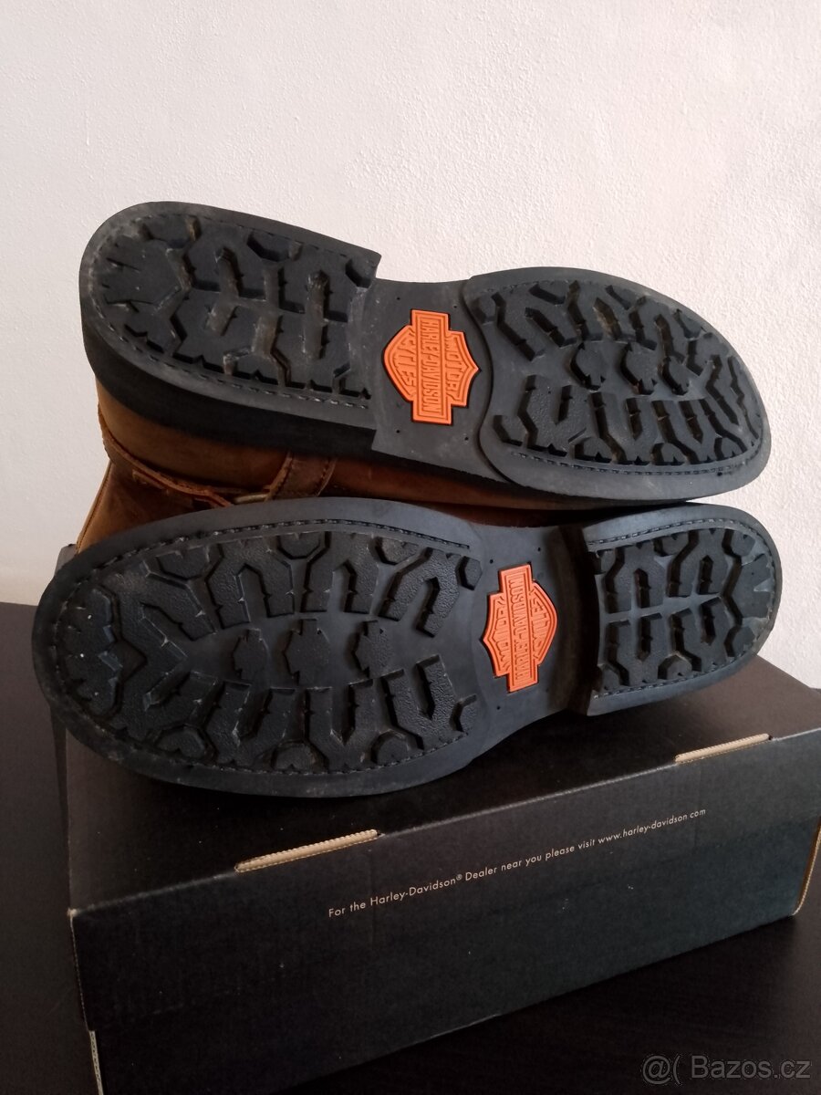 Harley Davidson, pánské kovbojské/motorkářské boty, vel. 45 - 5