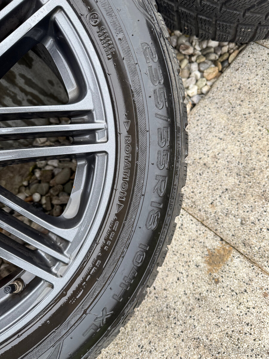 orignalni zimni sada toyota alu kola 18 + pneu Nokian - 5