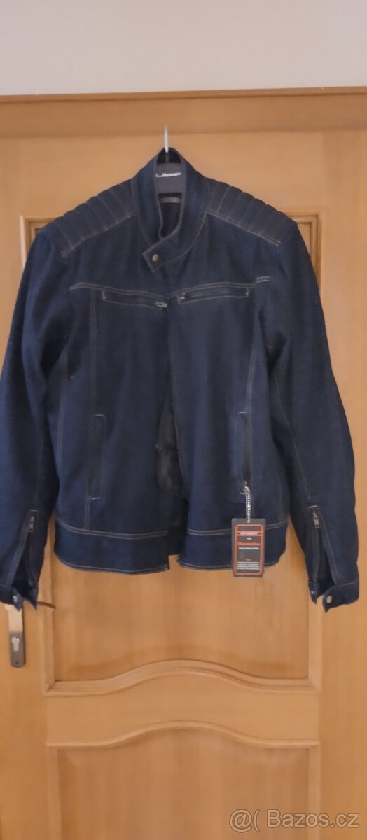 Motorkářská jeans bunda - 5