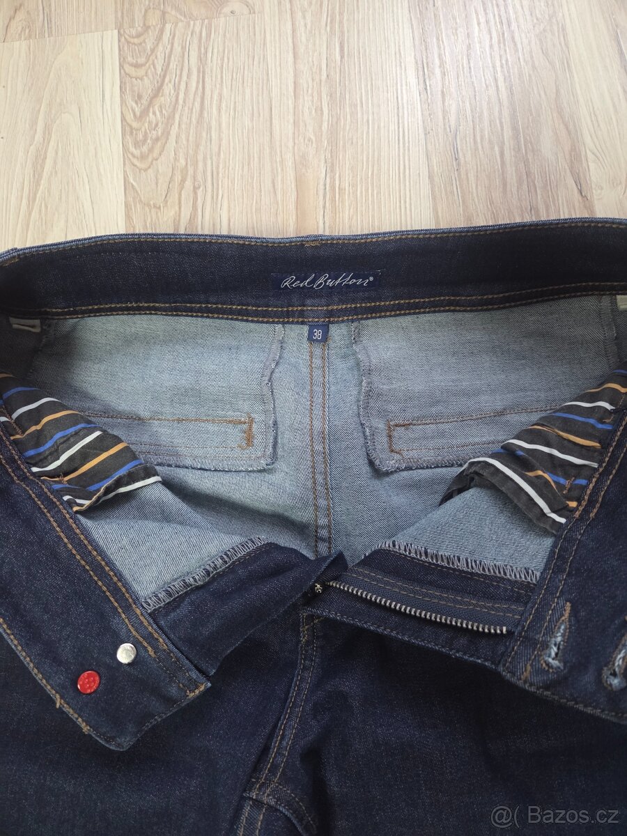 Nádherné džíny vel. 38 elastické - 5