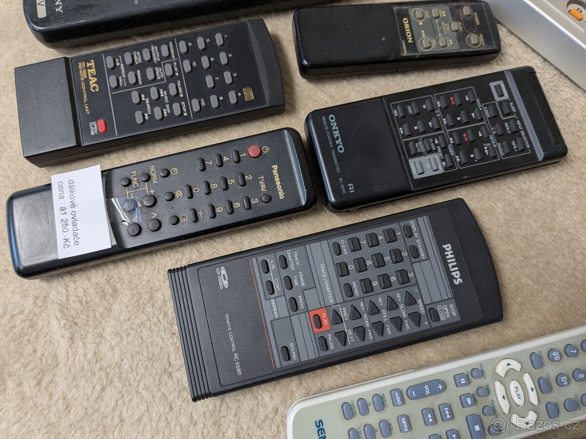 dálkové ovladače Diora, ReVox, Sony, JVC a jiné - 5