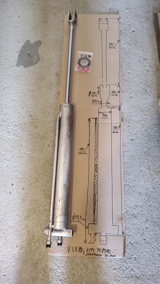 Štípač dříví Woodstar LV 80 / Scheppach HL 800 (8 tun), píst - 5