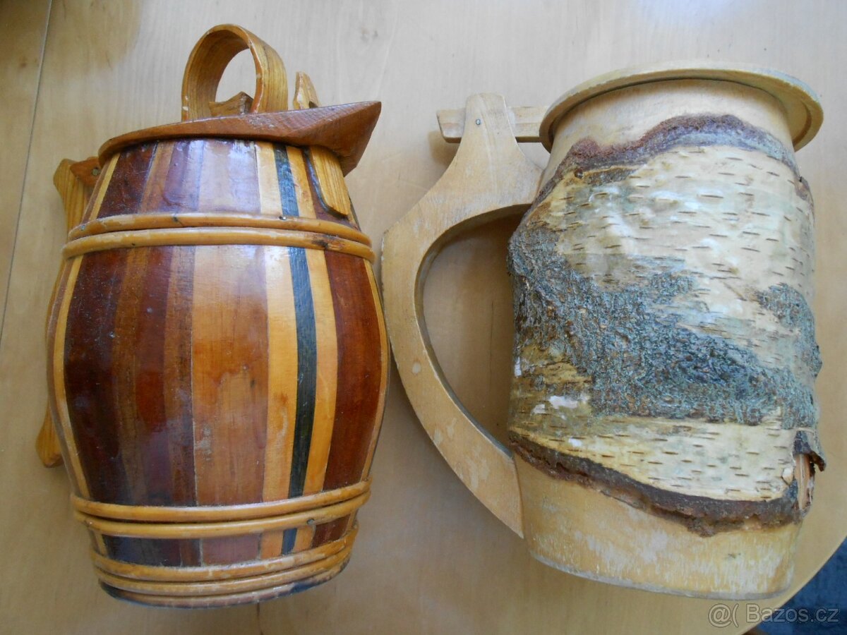 RETRO 8 kusů různé korbely - druhy a kusy foto - cena celkem - 5