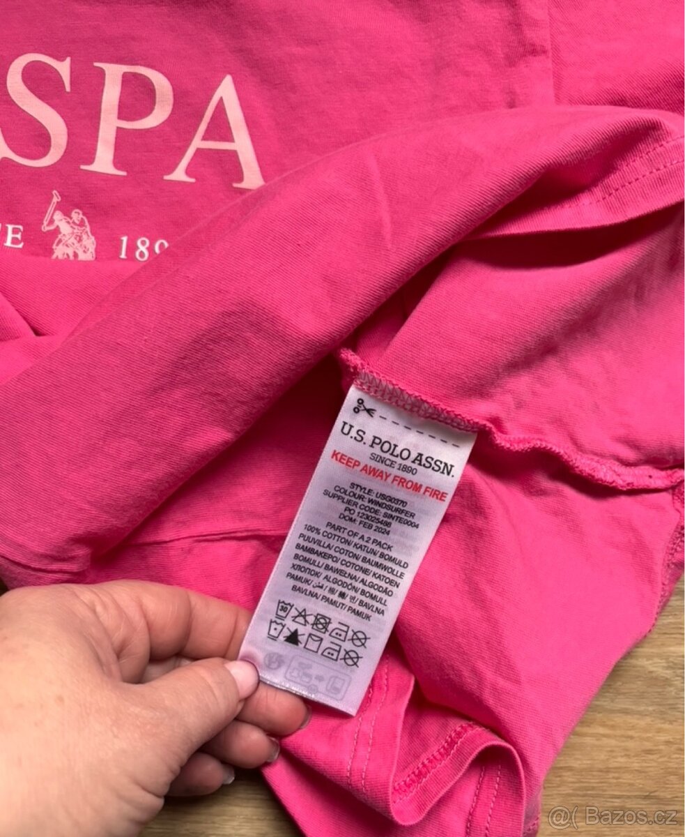 Krásné holčičí tričko U.S.Polo Assn. Vel.134 - 5