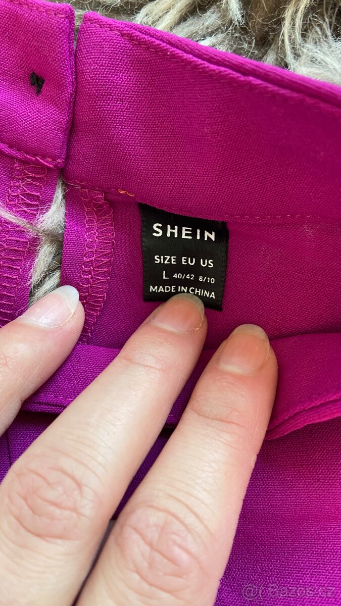 Krásná dámská fialová halenka Shein vel.L - 5