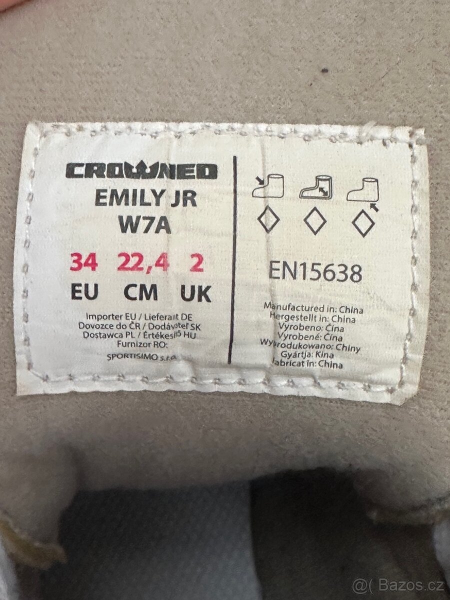 Dívčí brusle, velikost 34 (22,4 cm) - 5