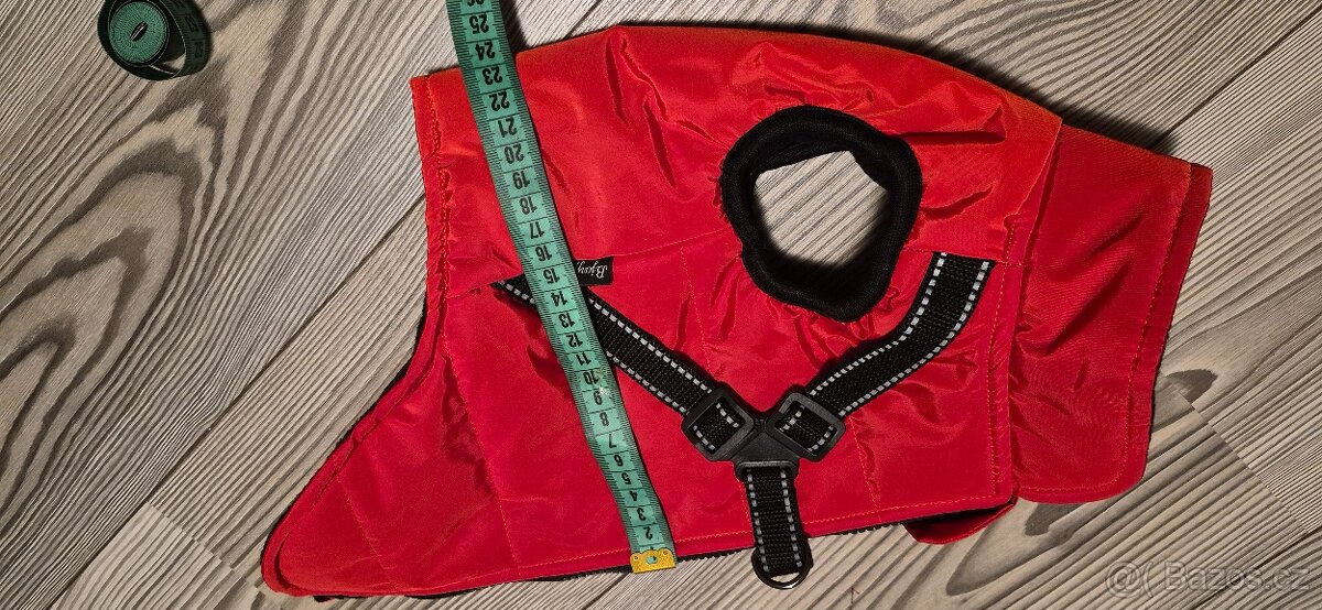 Zimní bundička pro psa,vespod fleesová,teplá,vel.L - 5