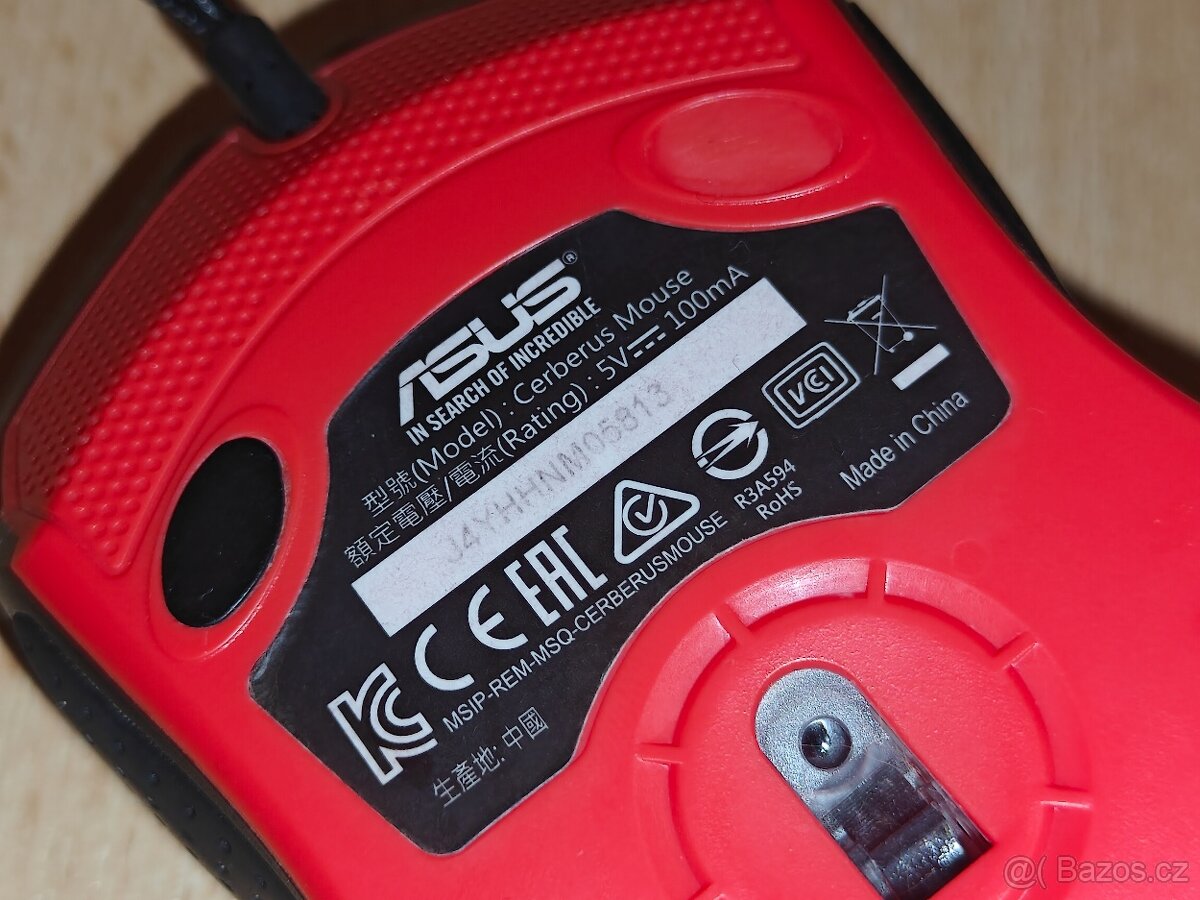 2x herní myš k PC (Asus Cerberus a Noname) - 5