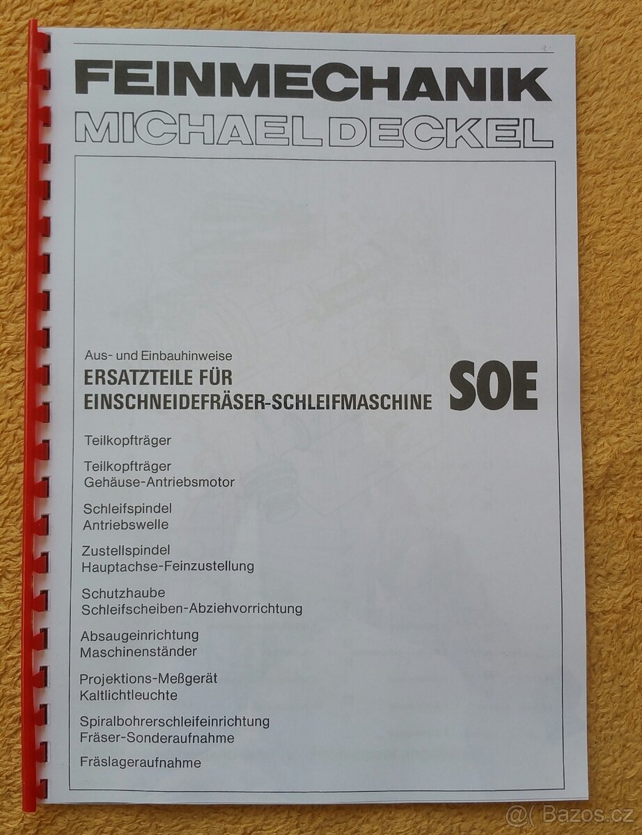 Návody strojů DECKEL - 5