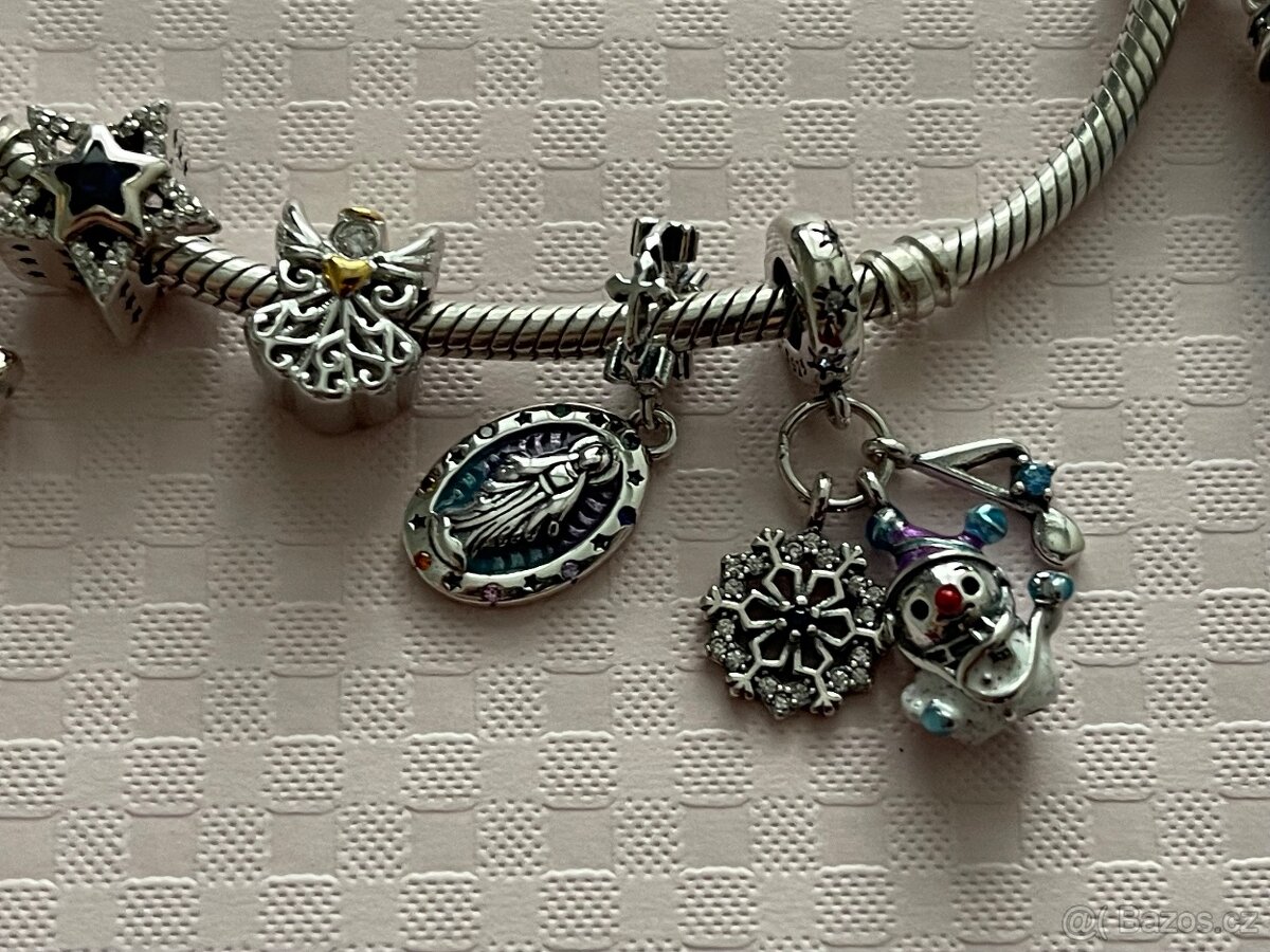 Vánoční korálky II na náramek Pandora - 5