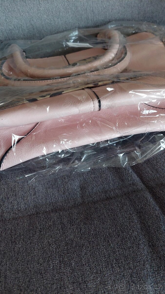 Větší světle růžová kabelka - SLEVA - 5