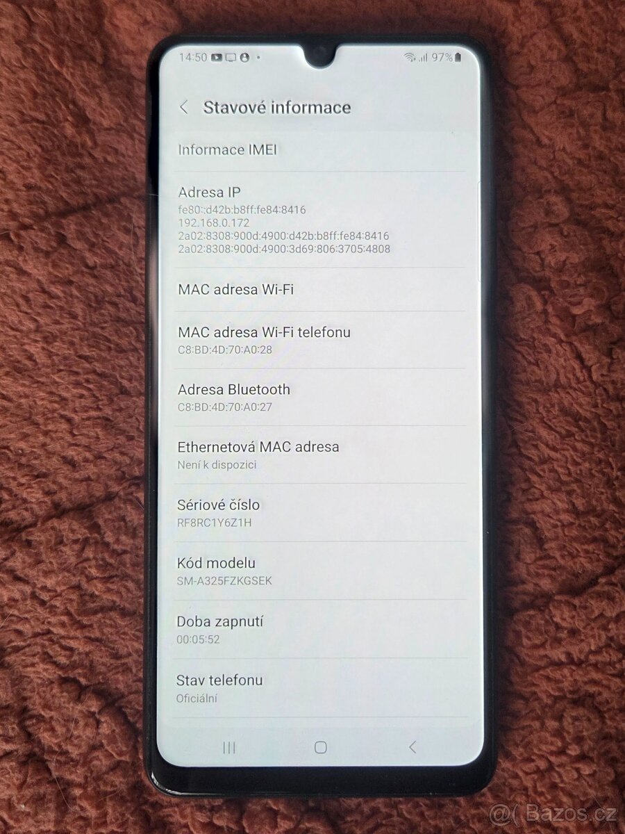 Samsung Galaxy A32 128GB, RAM 4 GB - 5