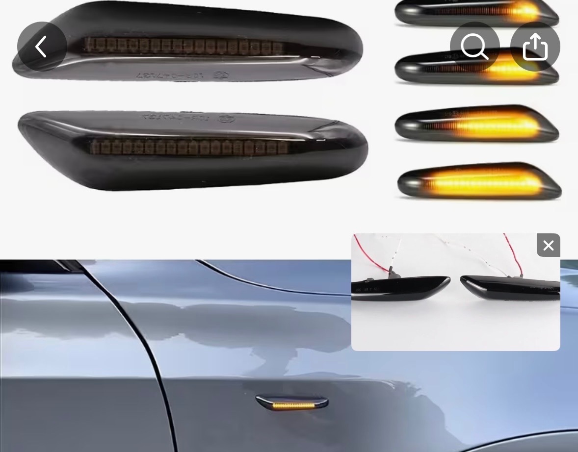 Dynamické LED boční blinkry BMW – kouřové - 5