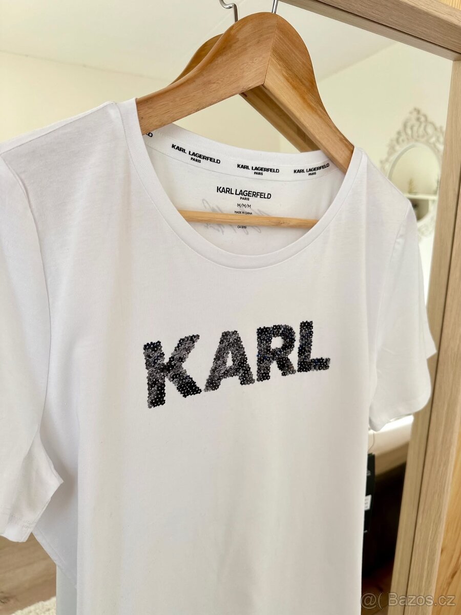 KARL LAGERFELD BÍLÉ TRIČKO 2 - 5