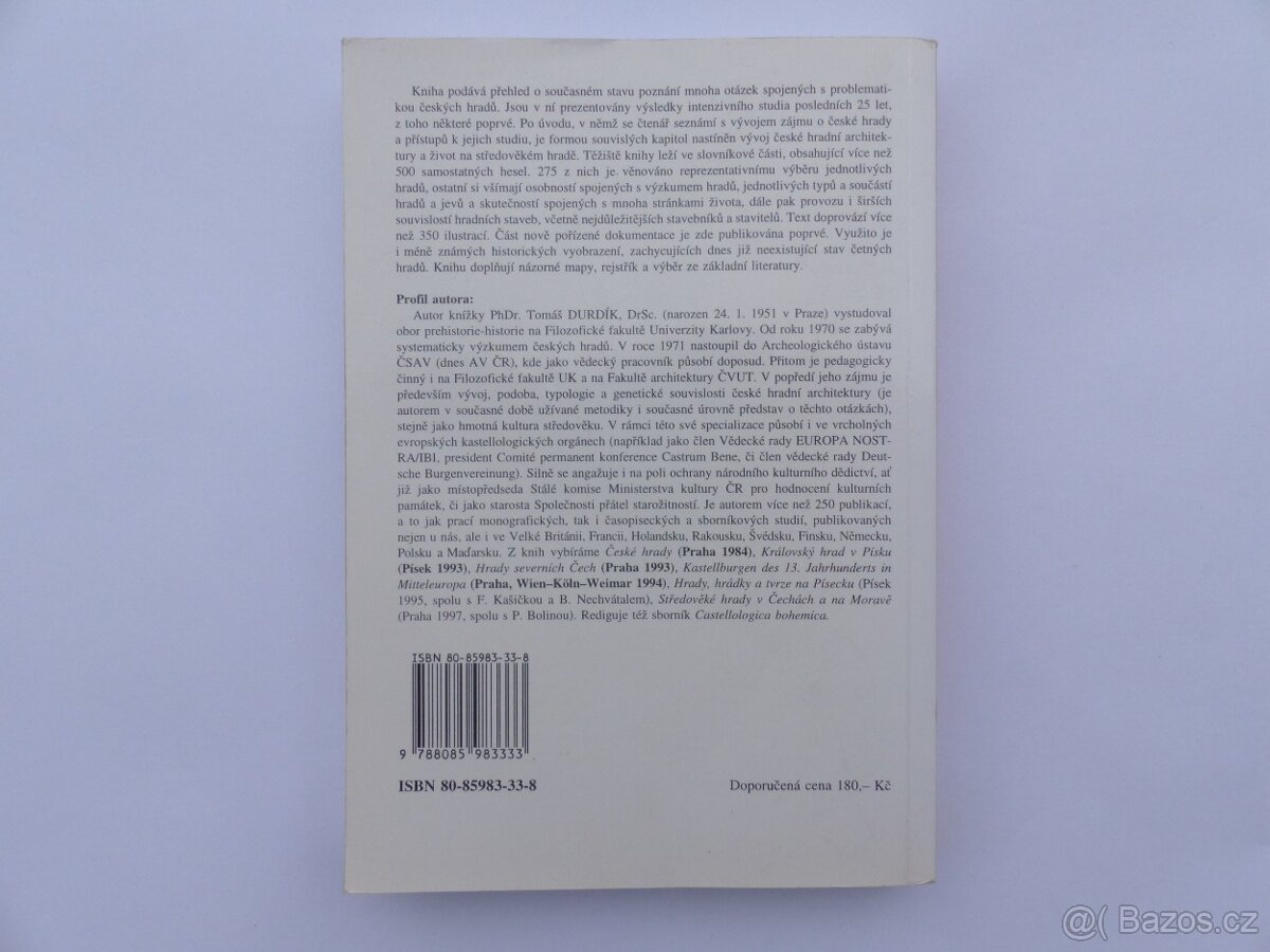 Tomáš Durdík : Encyklopedie českých hradů - viz foto - 5