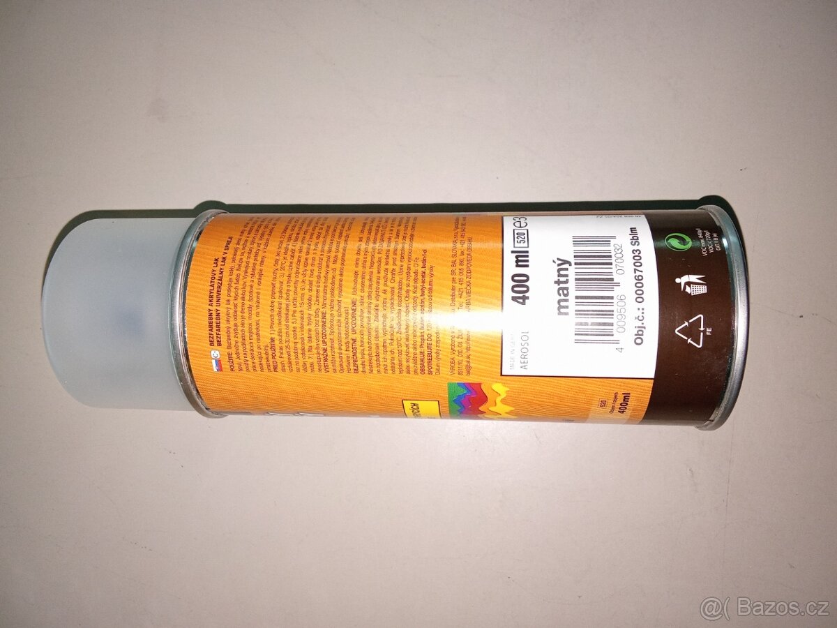 Bezbarvý akrylový lak matný 400 ml - 5