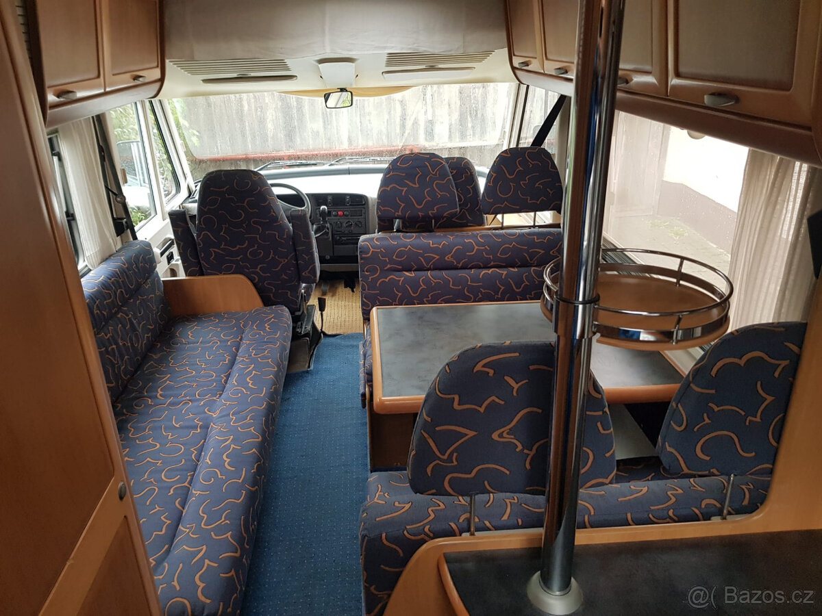 Hymer Fiat 2,8tdi rv2000 KLIMA serviska nosič na moto,6míst - 5