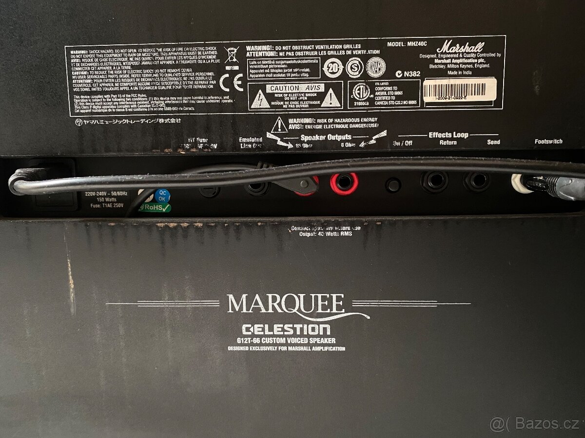 Marshall Haze 40 W lampové kombo - 5