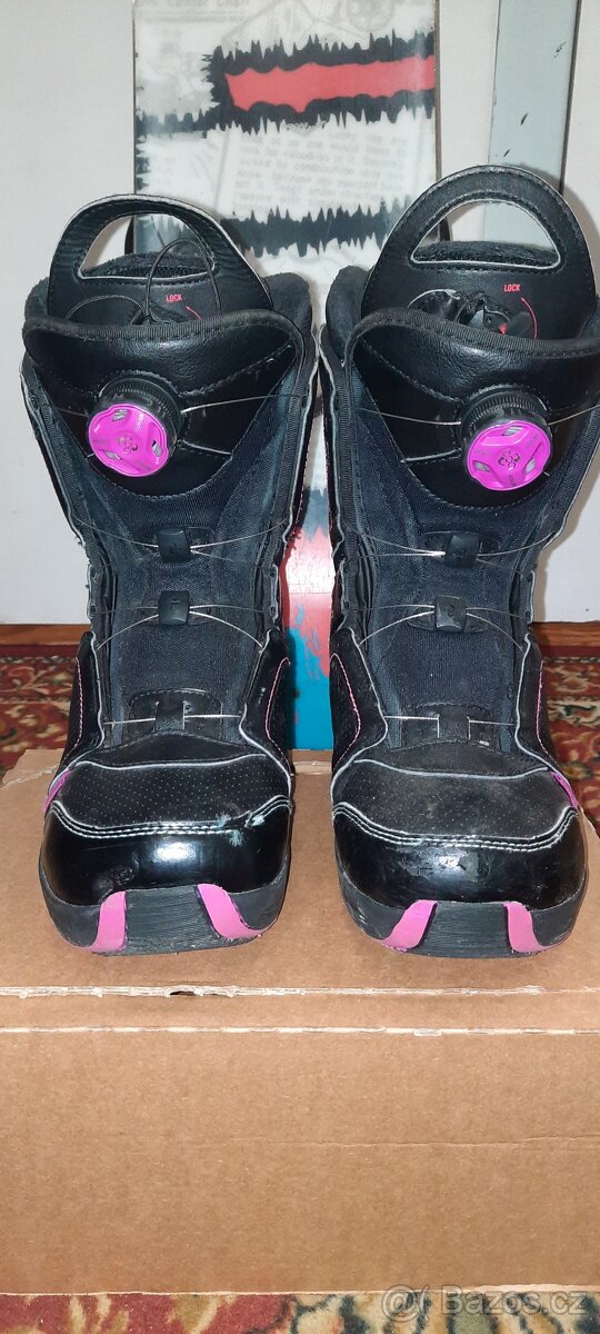 Snowboard Nitro 132 cm + boty Salomon - 5