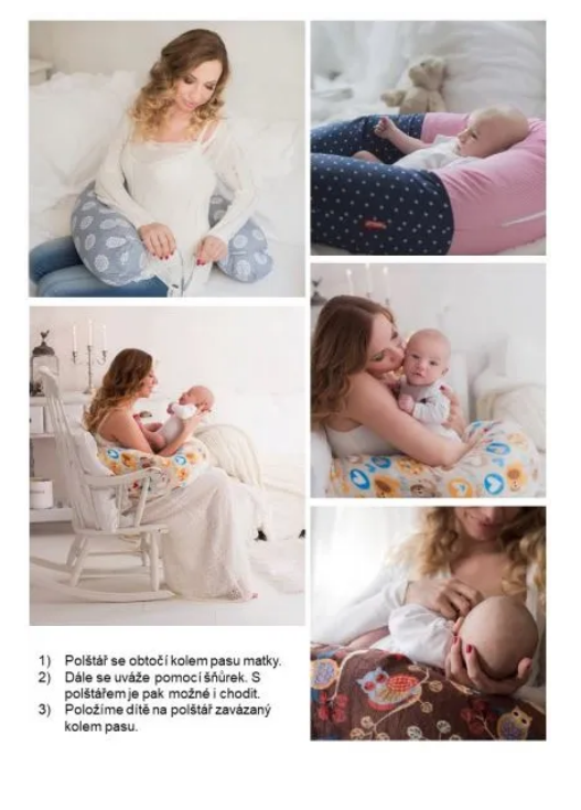 Kojící polštář zig zag - 5