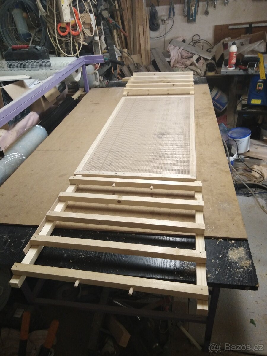 Dřevěný skládací sušák na byliny houby. - 5