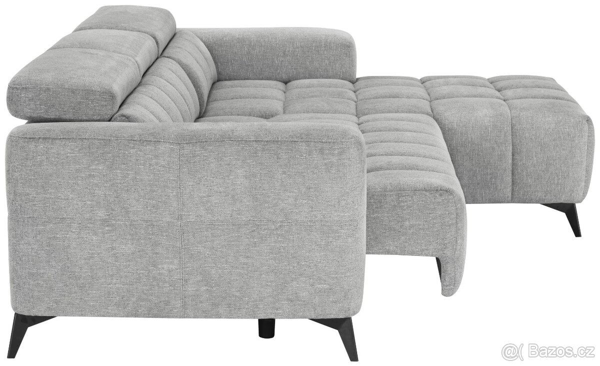 Sedací souprava MELBOURNE, šedá, oboustranná - 5