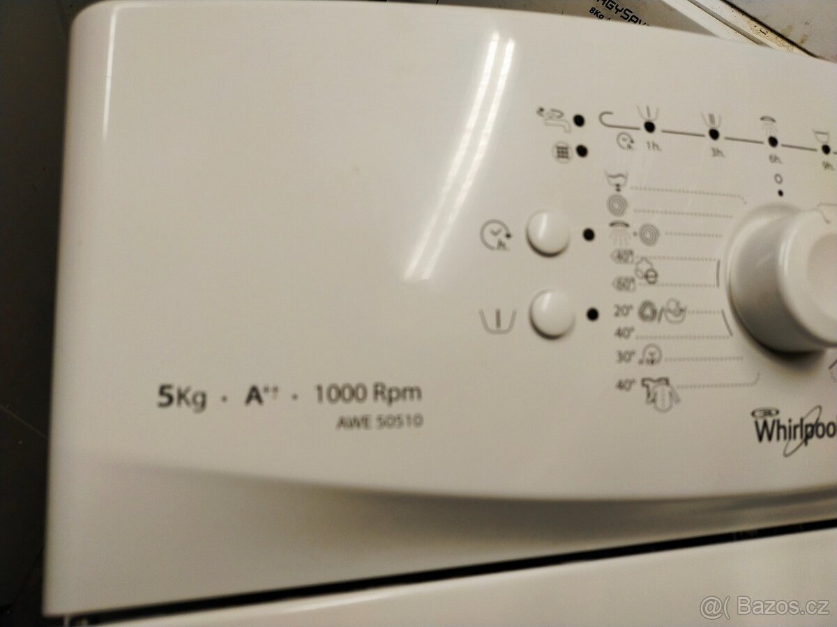 Prodám plně funkční pračku zn. WHIRLPOOL--5 kg--DOVEZU-- - 5