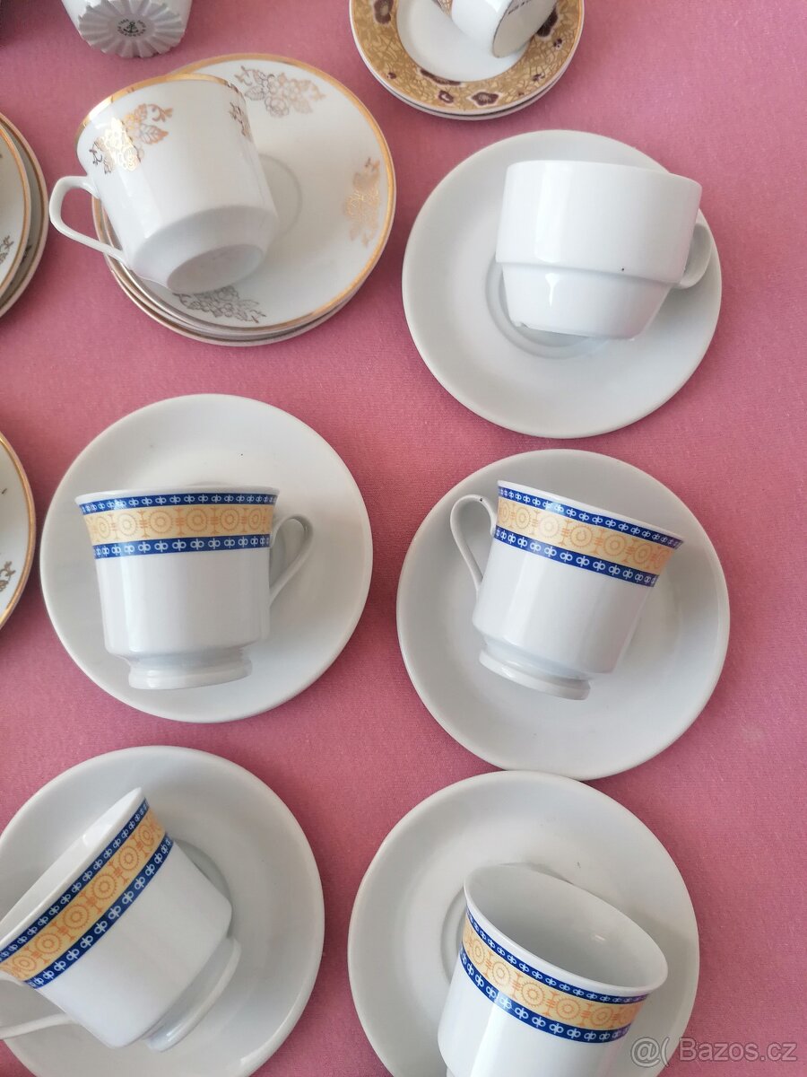 Hrnečky podšálky směs - 5