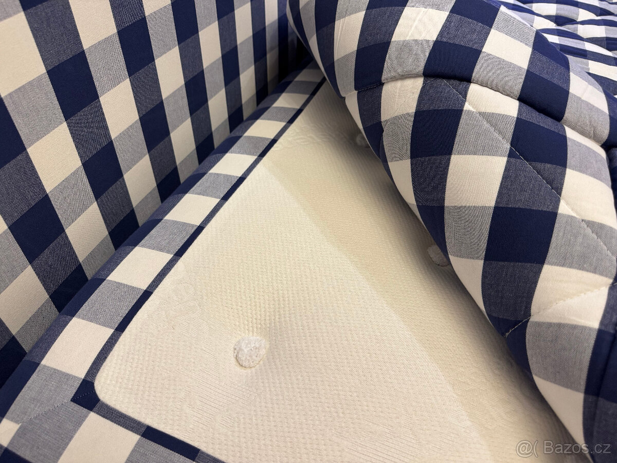 Luxusní postel Hastens 200x200cm, topper, čelo - 5