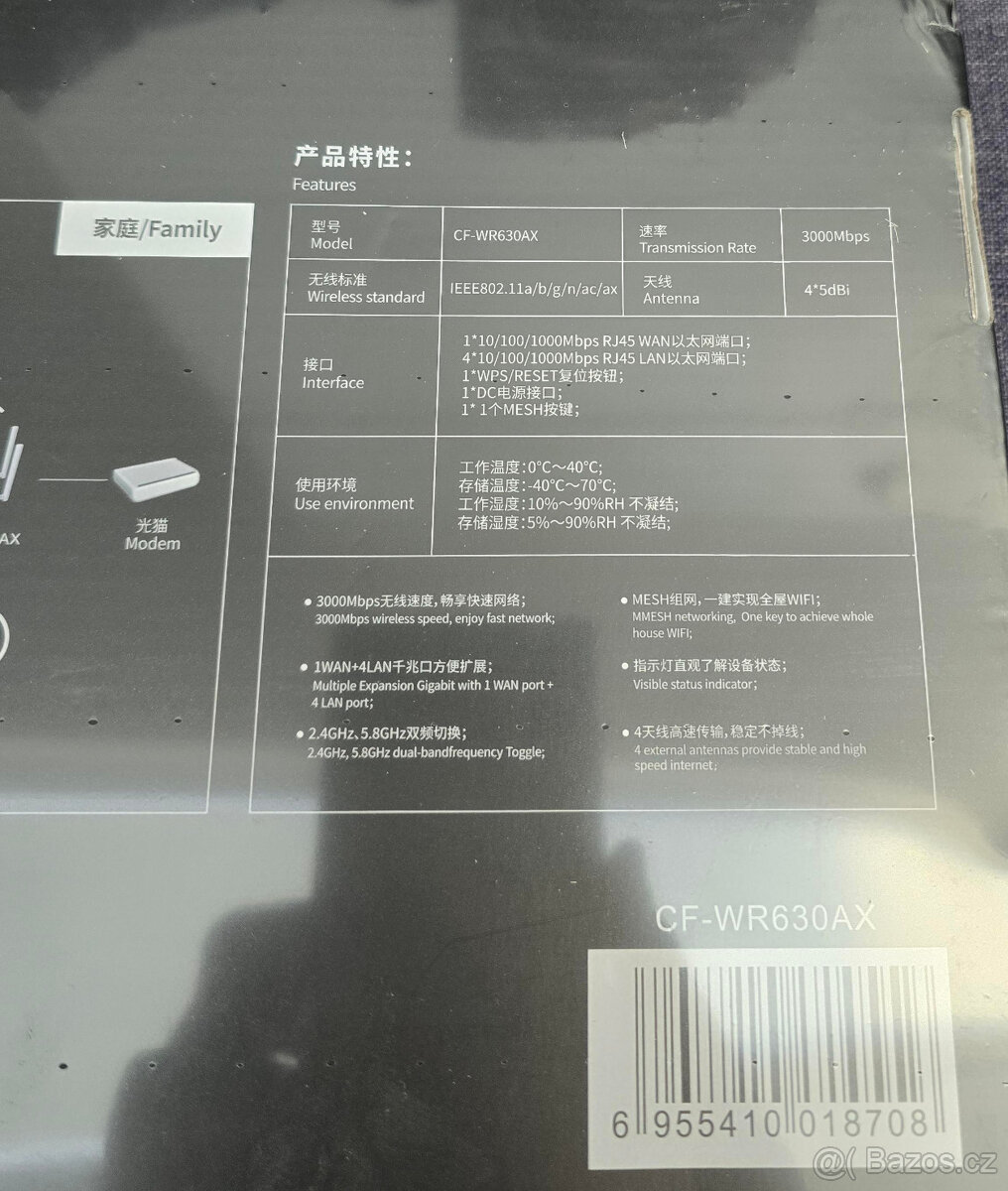 WIFI 6 router mesh Comfast CF-WR630AX AX3000 - NOVÝ - 5