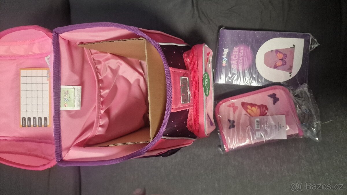 NOVÝ Školní batoh OXYBAG Premium Motýl - 5