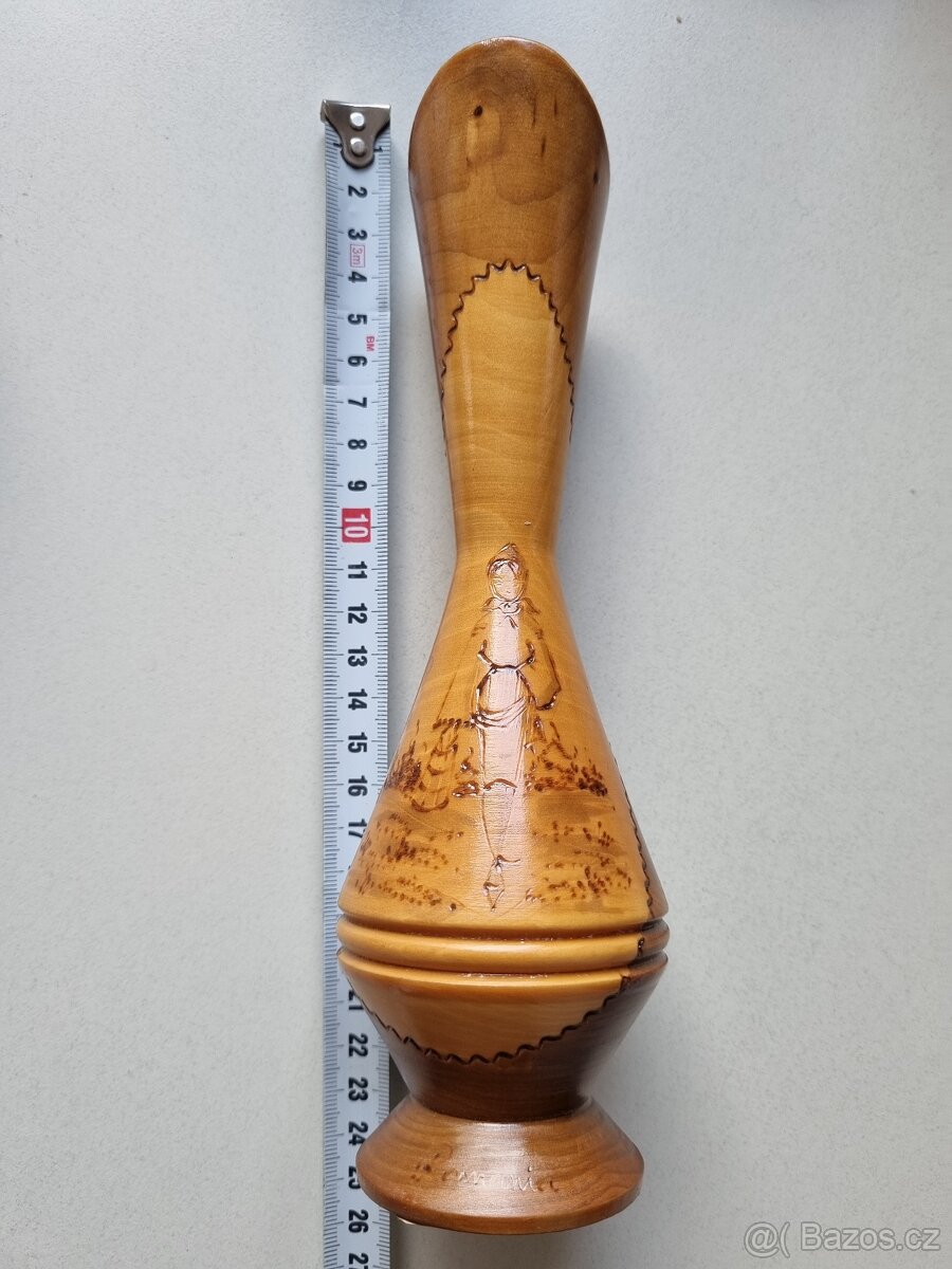 Retro dřevěná vázička - 5