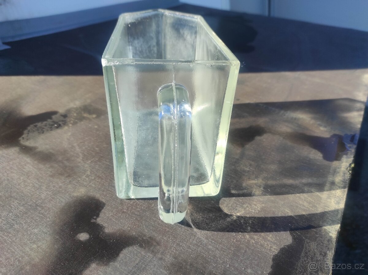 Stará skleněná dóza - velmi pěkná - 5