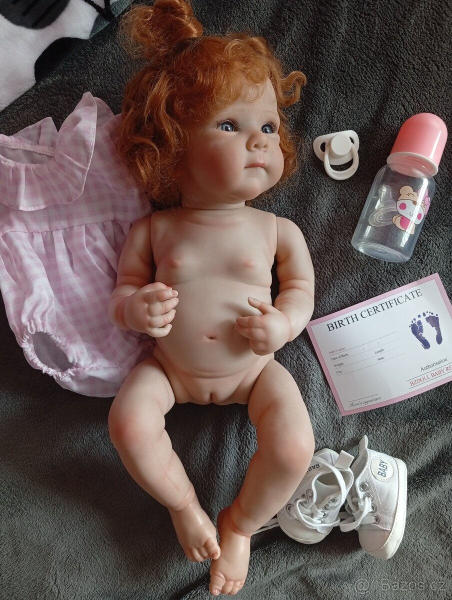Realistická Reborn panenka zrzečka Bettie - 5