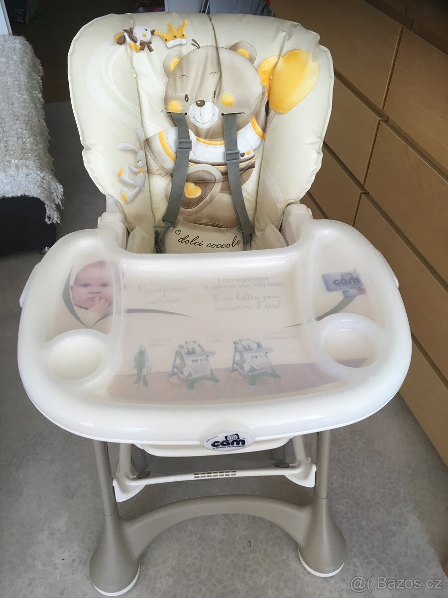 Jídelní plastová židle nastavitelná zn. Cam - 5