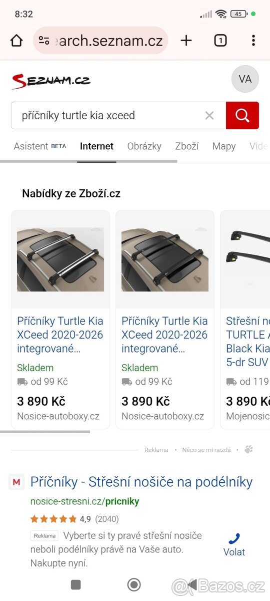 Střešní příčníky Kia X-ceed - 5