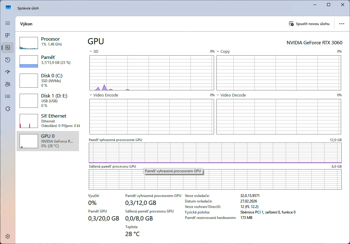 Herní počítač s RTX 3060 12GB - 5