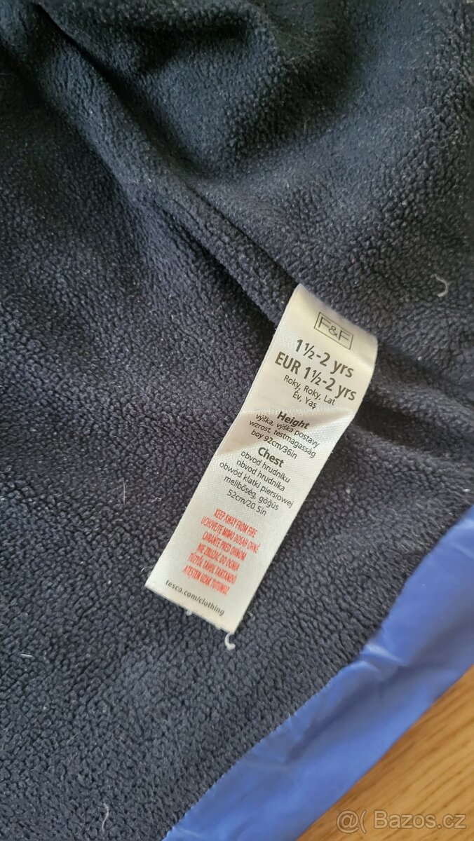 Zateplená zimní bunda F&F vel. 92 - 5