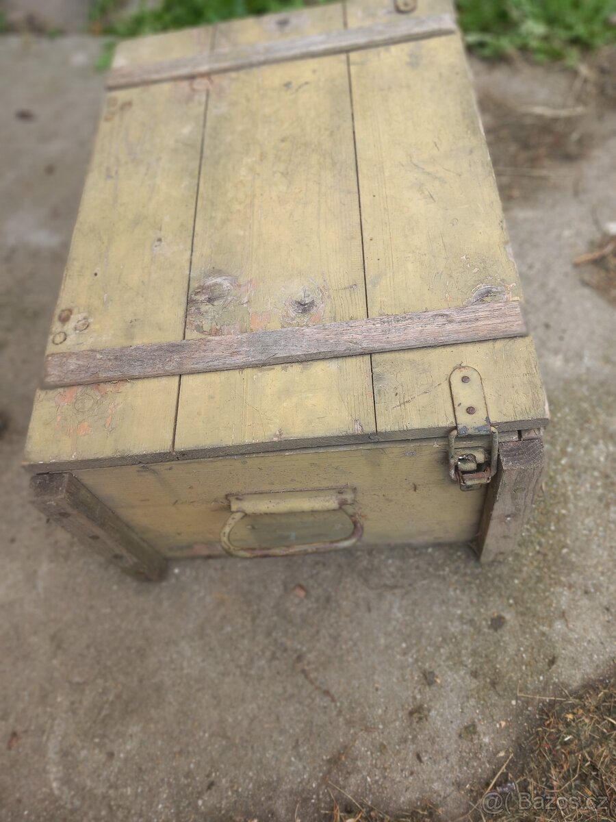 vojenská dřevěná bedna - 5