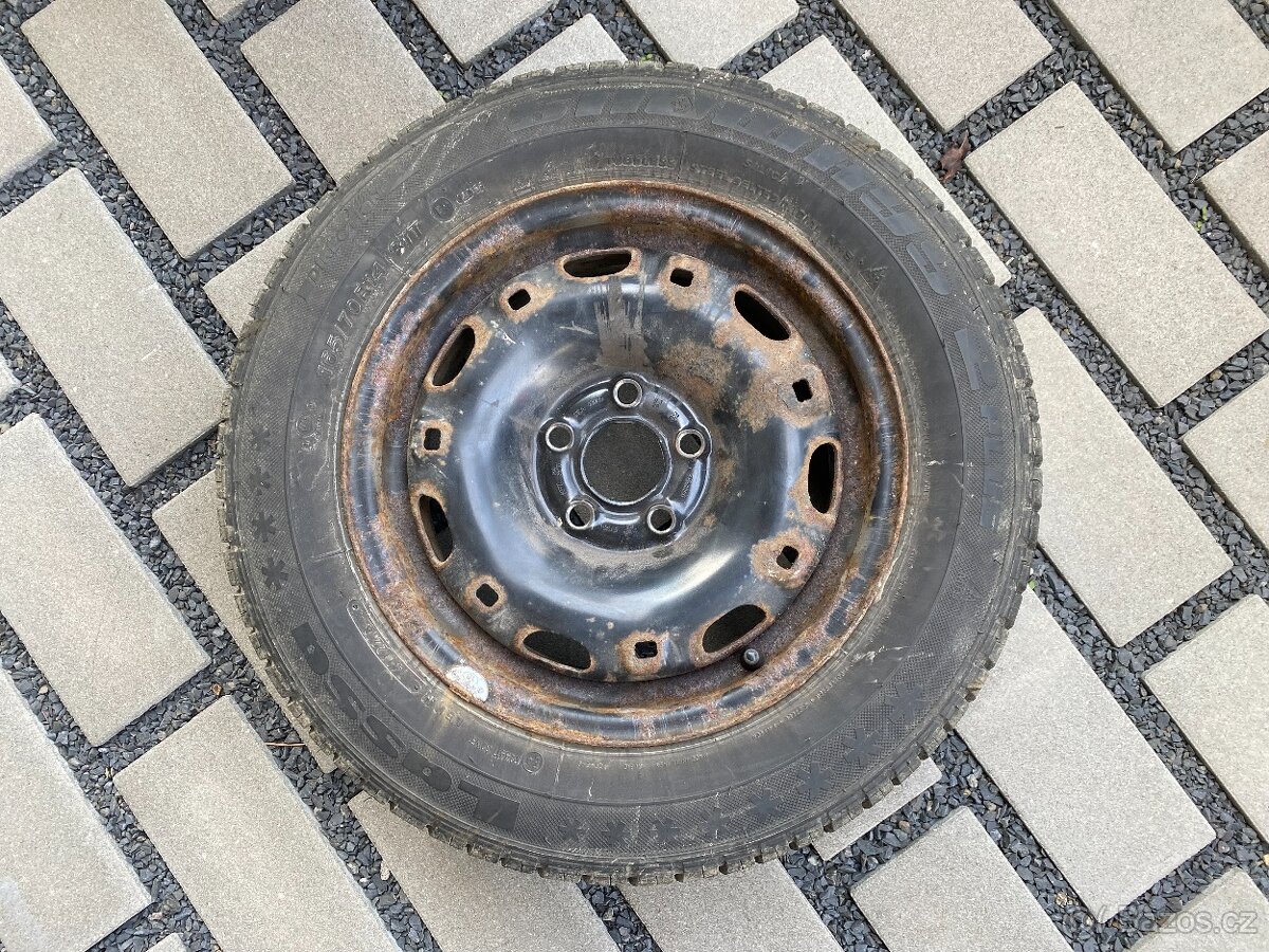 org. zimní kola Škoda Fabia R14, pneumatiky 165/70 R14 - 5