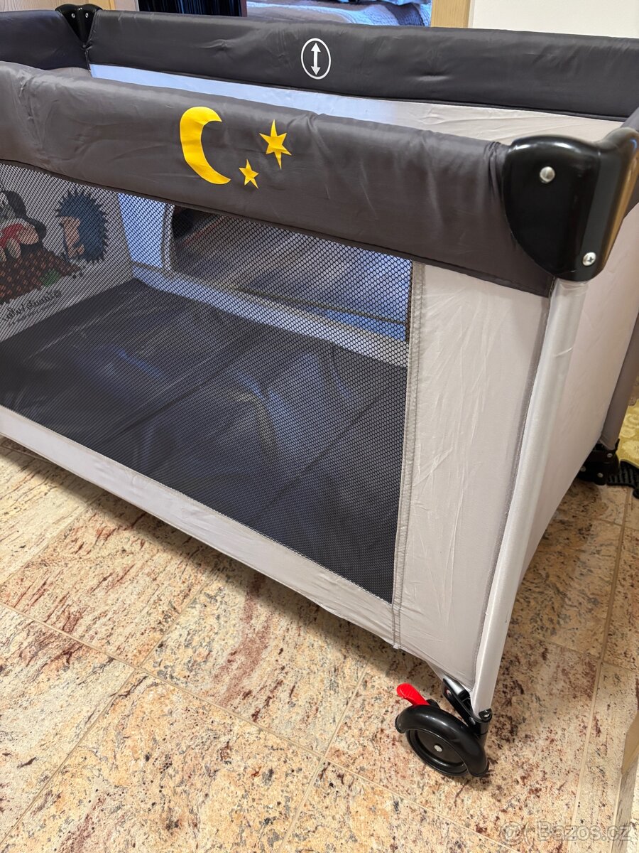 NOVÁ Cestovní postýlka+matrace+zdarma lůžkoviny - 5