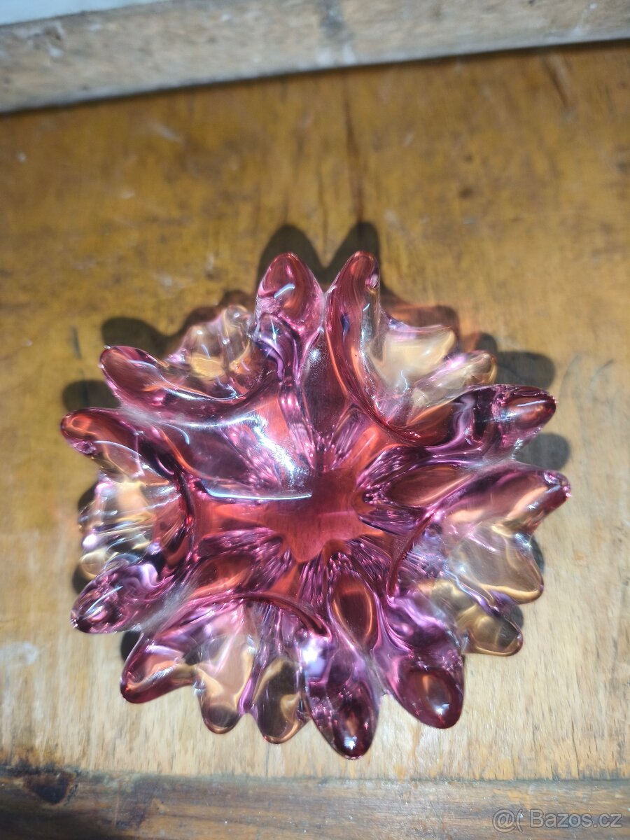 Broušený popelník český křišťál - 5