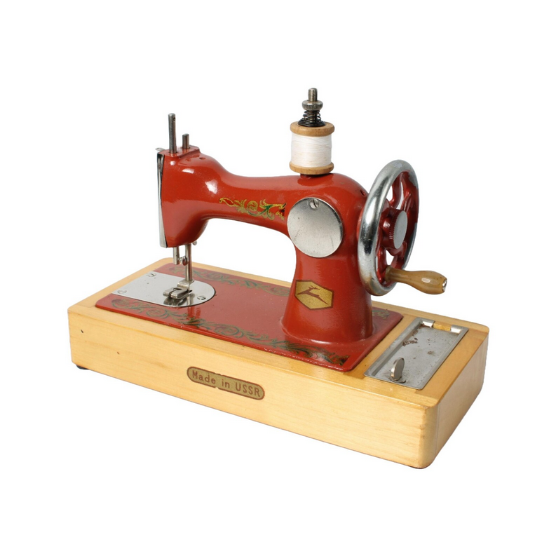 Šicí stroj pro děti/dospělé, starožitný, funkční - 5
