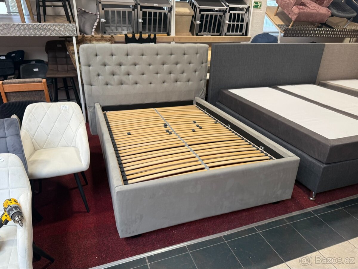 Postel 140x200 KOMPLET vč. matrace NOVÁ 2. jakost - 5
