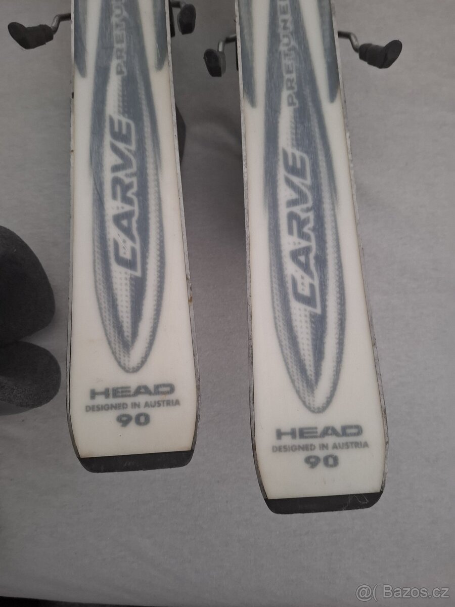 Dětské lyže 90 + vázání + boty 240 a 234 - 5