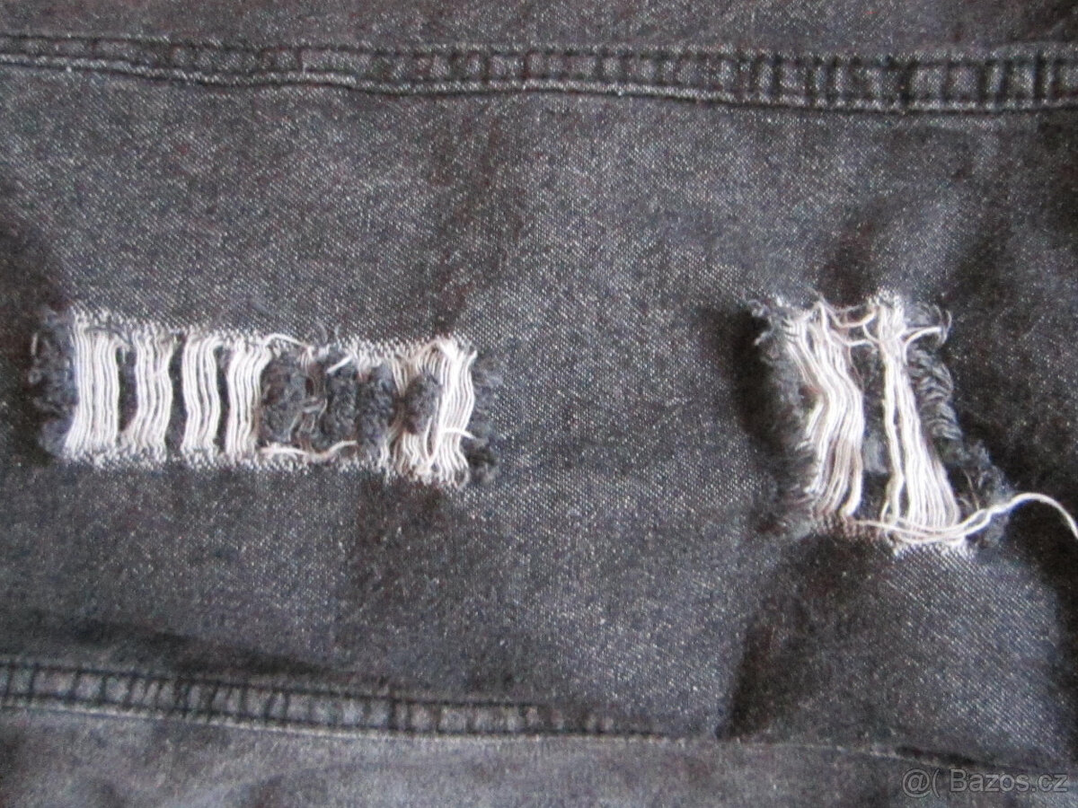 Zimní džínová bunda s kožíškem uvnitř, vel. M/38, jako nová - 5