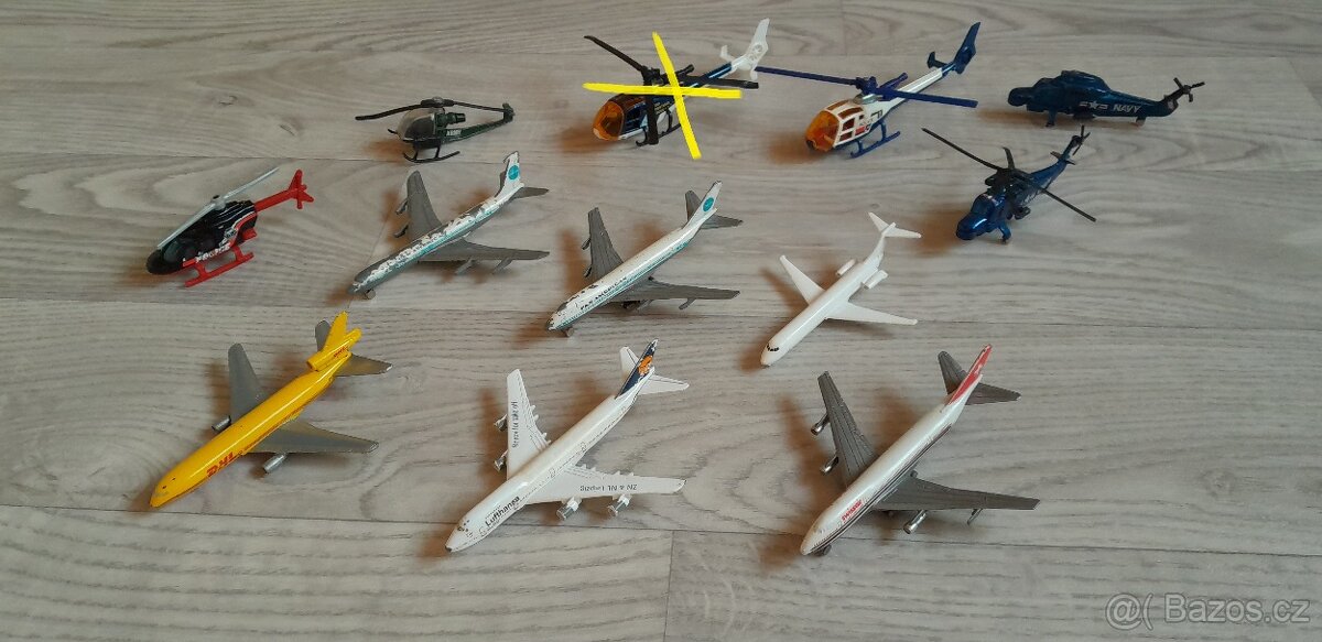 letadla vrtulníky Matchbox, Majorette a další - 5